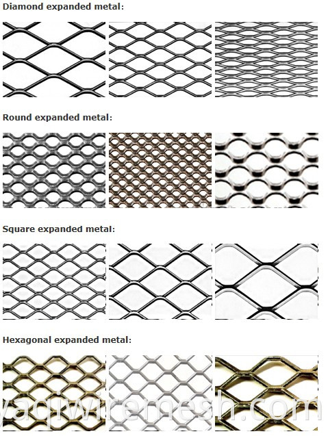 MAS de 2,7 mm de espesor de acero al carbono de acero expandido de malla de metal